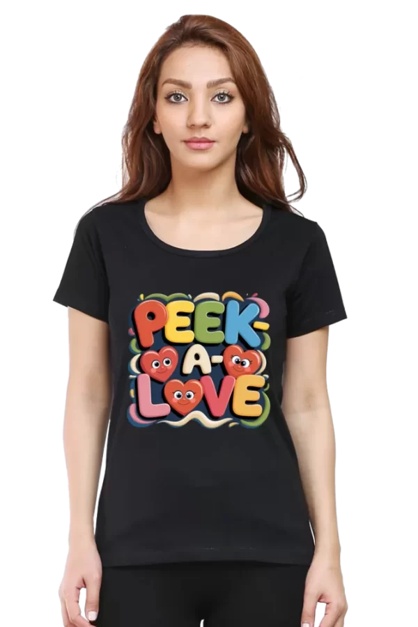 Women's Classic Black Round Neck T-Shirt