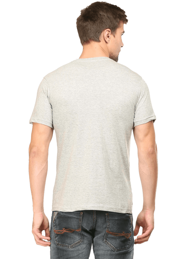 Grey Melange Funny graphic t-shirt